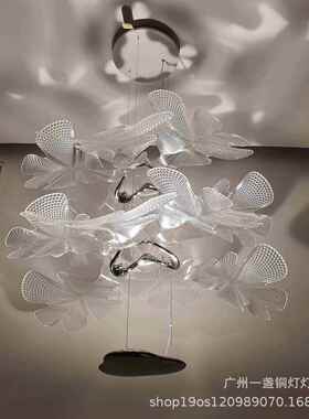 意大师利设计客厅主VWU室卧灯创意店别墅酒样板房间餐厅艺术花瓣