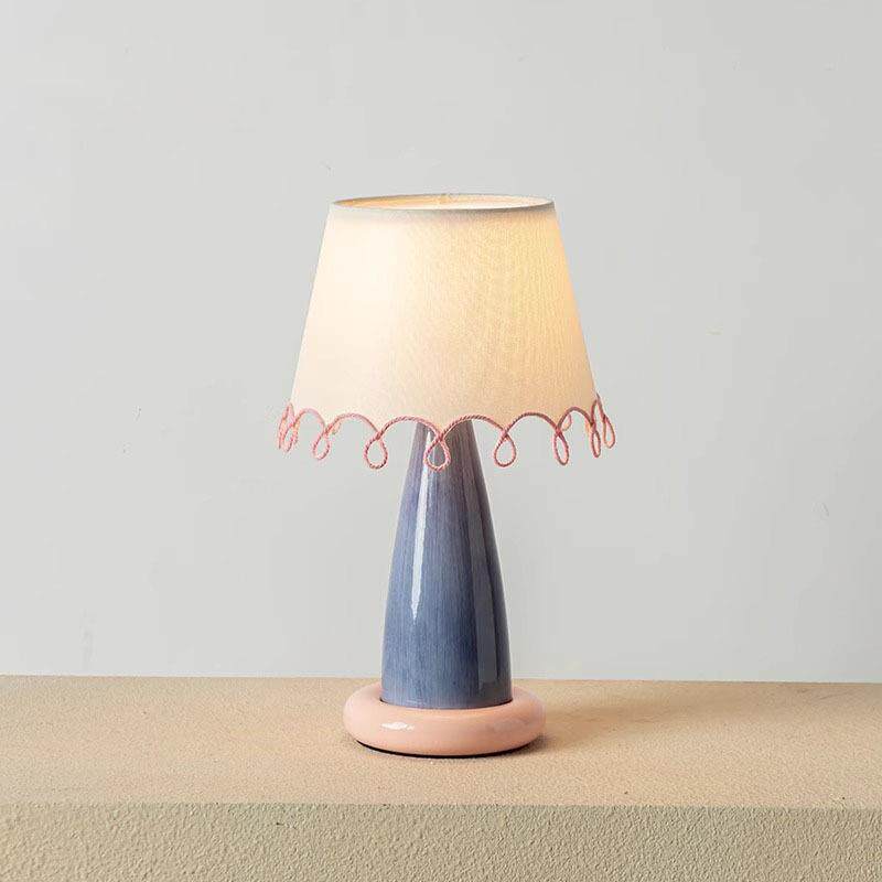 北欧设计师卧室床头装饰氛围灯LOOP粉色台灯可调光护眼创意床头柜