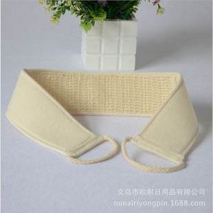 强力去角质按摩搓背洗澡刷厂家直销 纯天然棉长条拉背搓澡巾去泥