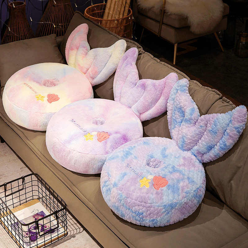 卡通美人鱼尾巴坐垫靠背办公室学生宿舍久坐地上榻榻米靠垫屁股垫,居家布艺,美臀垫/保健坐垫,淘宝优惠券,粉丝福利购,淘宝优惠卷