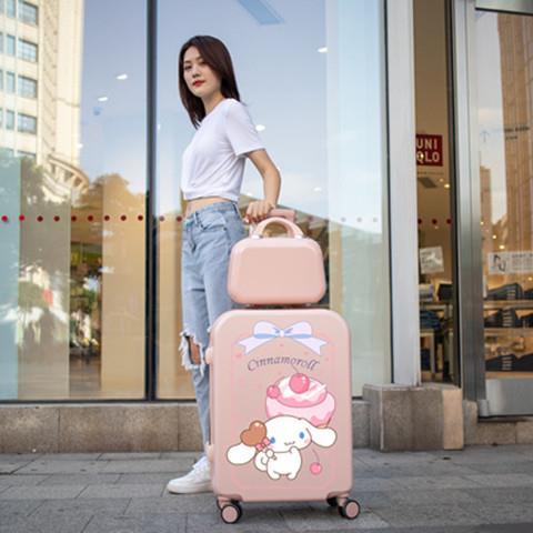 正品卡桂狗行李箱万向轮拉花杆印密玉码皮箱通男女24学生旅行箱子