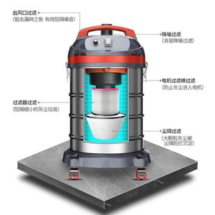 干湿吹三用吸尘器 工业酒店车间洗车大功率吸尘机30L商用立式