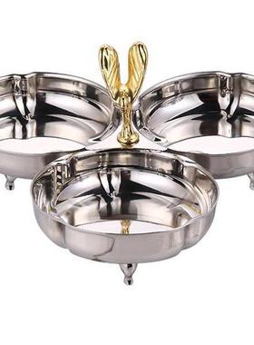 锈钢果盘厢V架KT小吃碟包包房轻MBM奢风话筒不架烟灰缸摆台用品