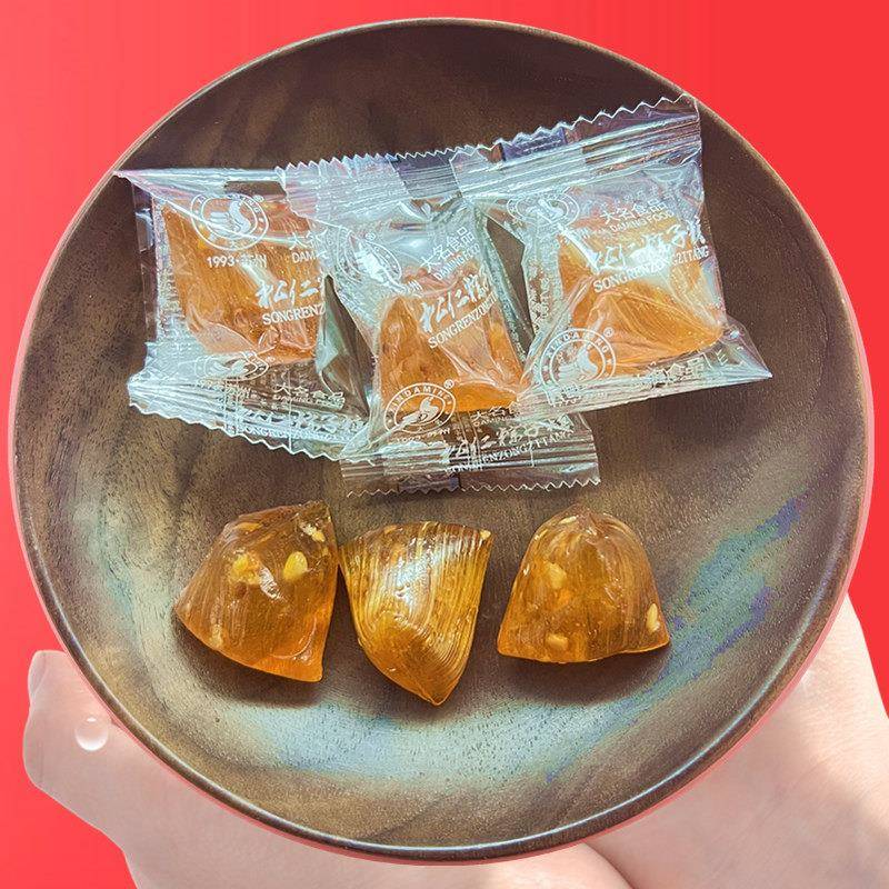 松仁粽子糖散装硬糖薄荷味三角糖苏州特产老式清凉麦芽糖零食糖果