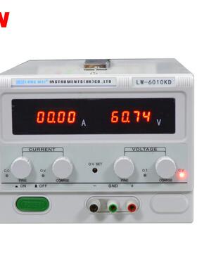 LW6010KD龙威直流稳压电源60V10A可调电镀测试老化开关电源