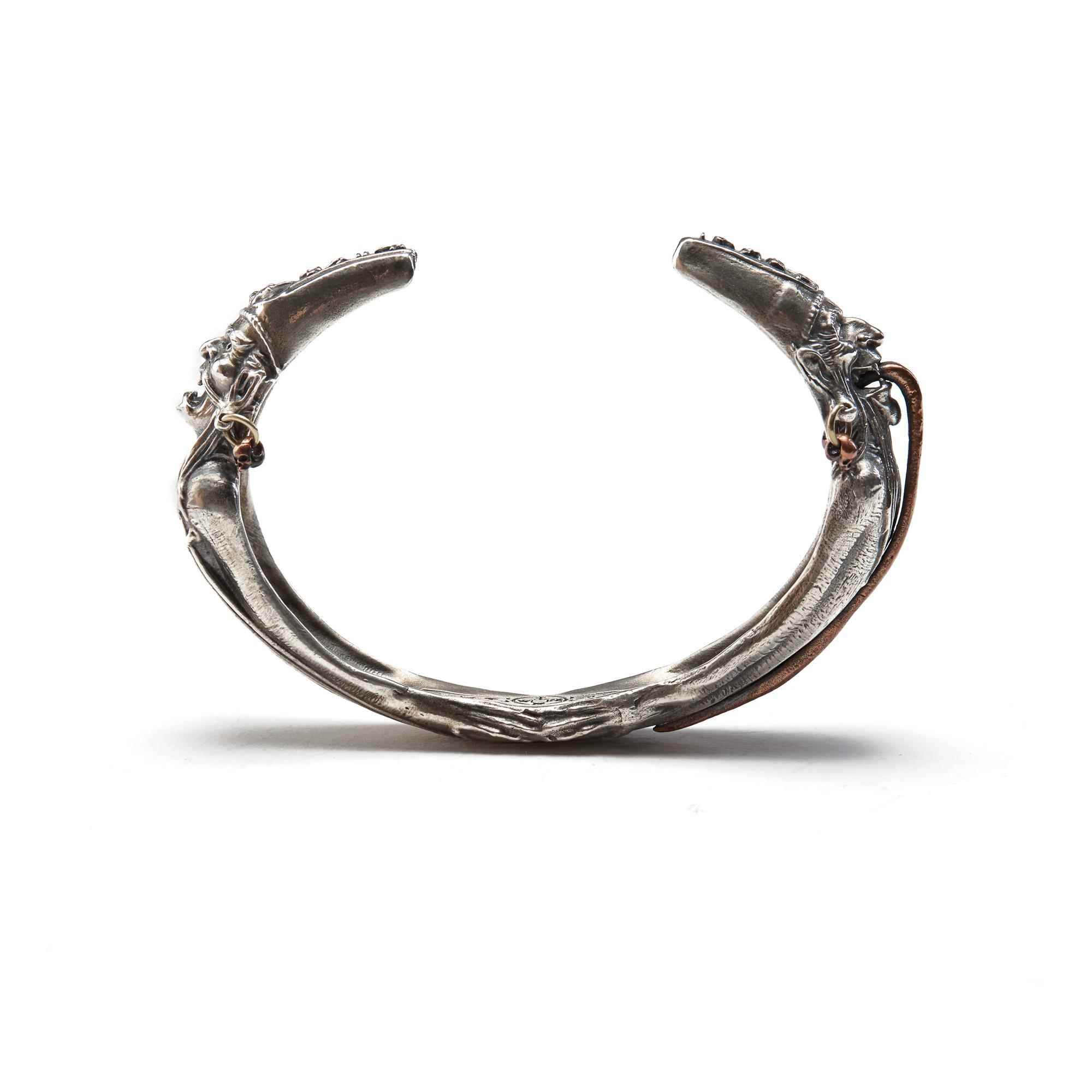 高档主师创2023作纯银之新版轻原版黑白无常手镯挖掘力民族魂