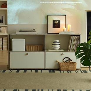 Unicafurn中古模块组合柜包豪斯不锈钢餐边柜ins客厅简约置物斗柜