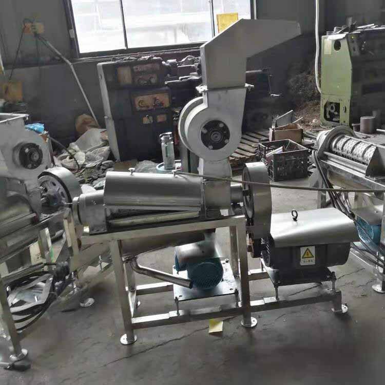 廊坊大型工业榨汁机设备 苹果挤压破碎压汁机 水果压榨机器