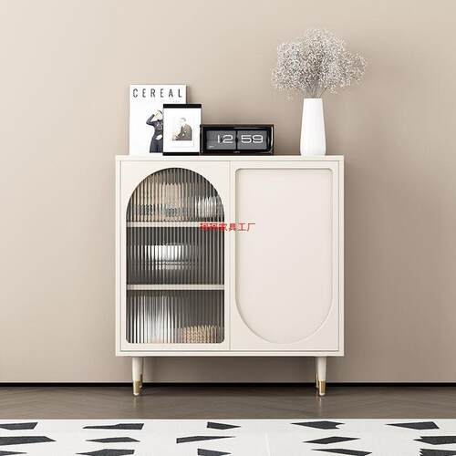 黑色餐边柜储物柜靠墙茶水柜子置物收纳柜客厅厨房碗盘柜橱柜