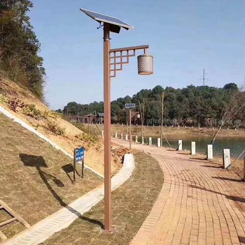 庭院灯3.5米led园林景观灯户外照明仿古中式方杆路灯