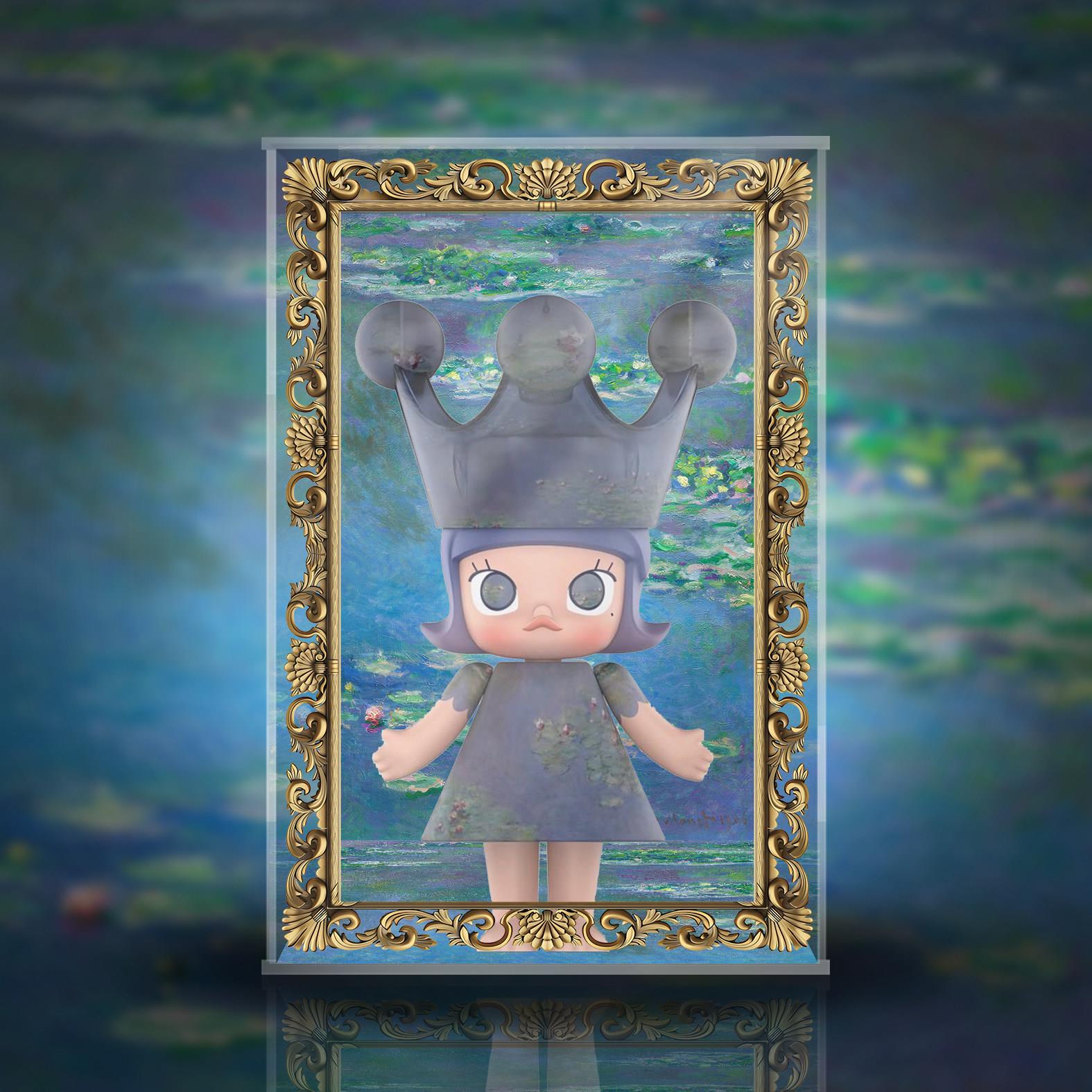 【移不动】Molly 400% 莫奈 睡莲 亚克力展示盒