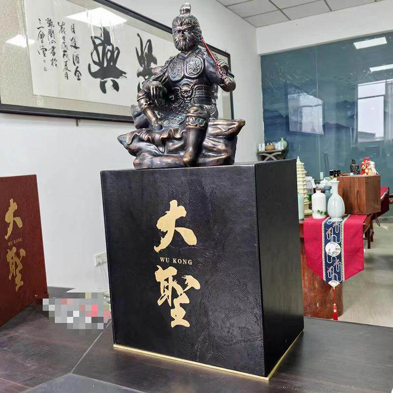 景德镇陶瓷酒瓶5斤装 悟空摆件酒坛创意家居装饰客厅玄关酒柜摆件