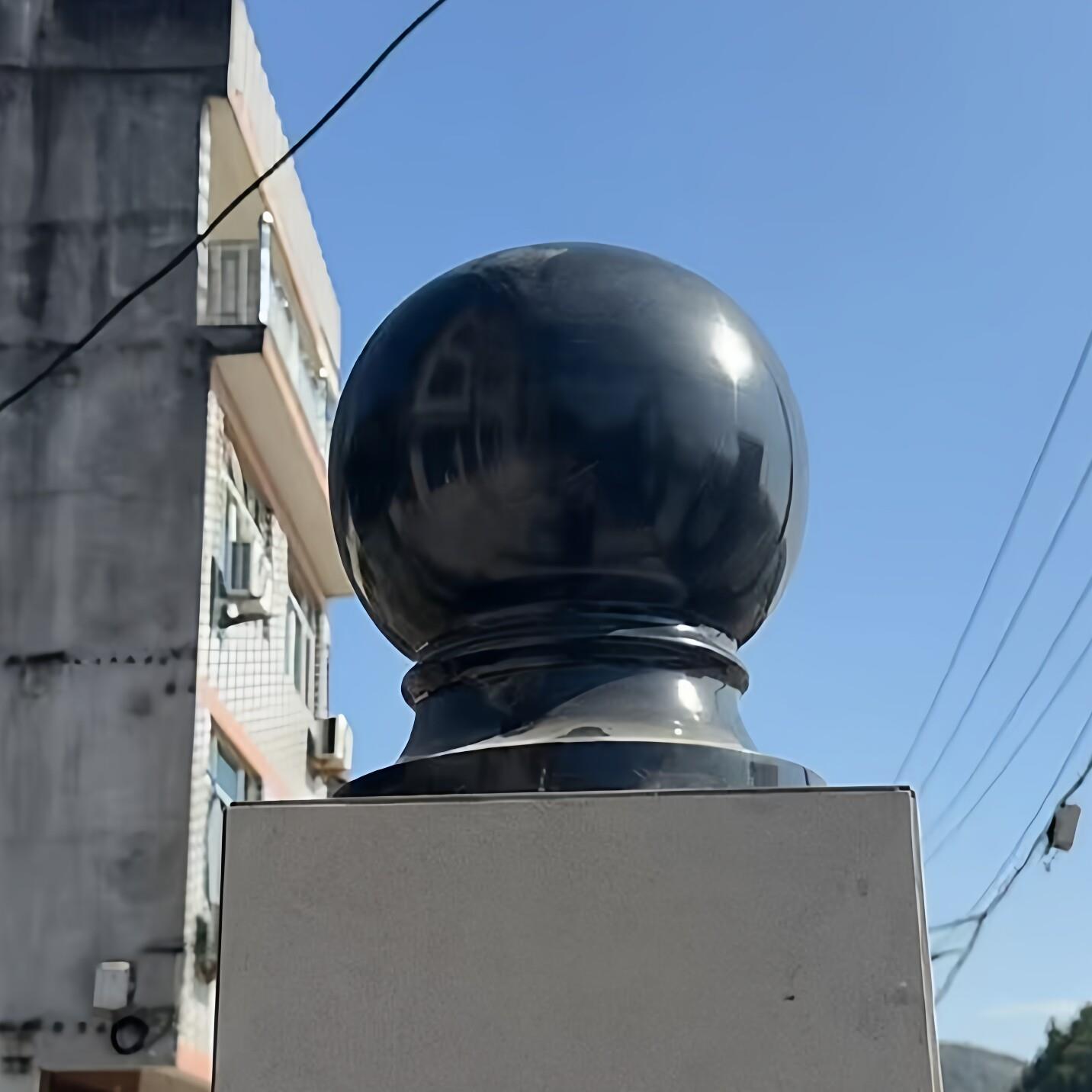 阻车石球圆球黑色大理石材路障石门柱公园广场石墩子拦路摆件定制