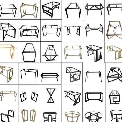 定做铁艺书桌标配办公桌钢架支架桌脚简易桌架餐桌台脚金属铁架子