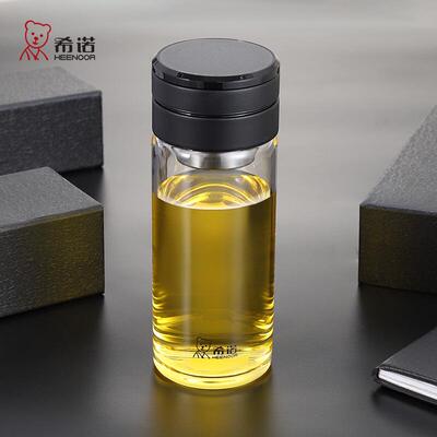 希诺单层茶水分离高硼硅玻璃男士泡茶商用送礼XN-6057/6058/6059
