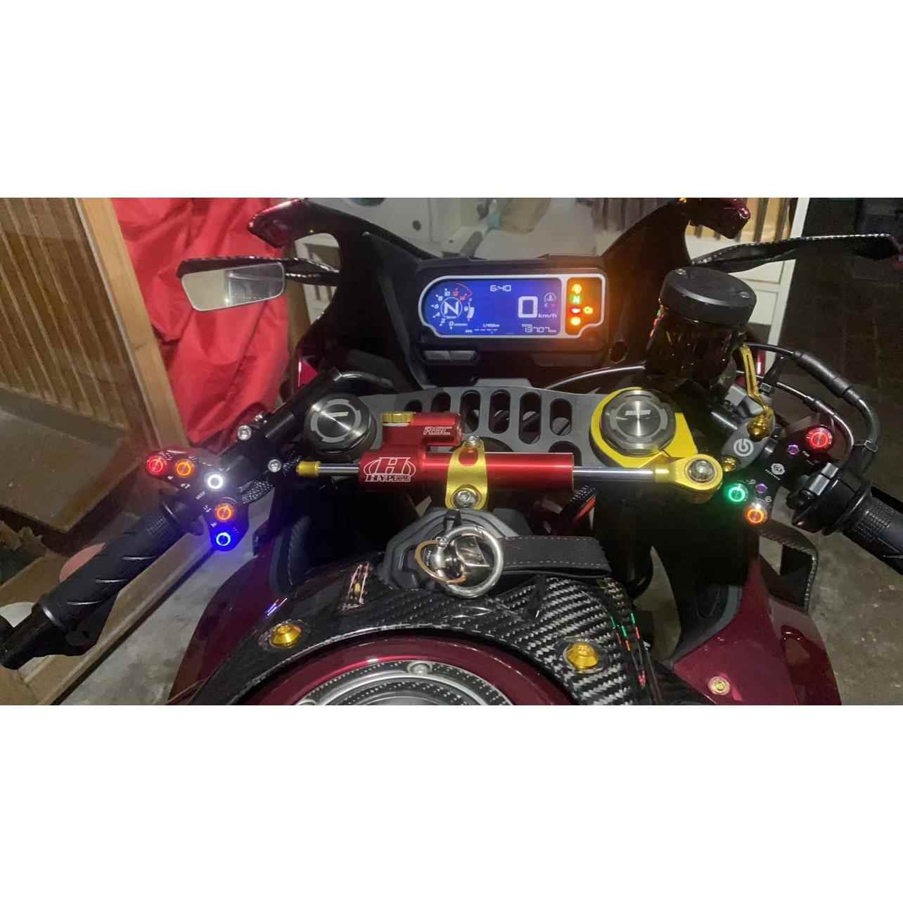 本田CBR650R改装糖豆开关 发光开关 HONDA CB650r赛道开关 全功能