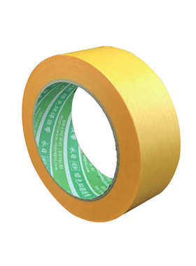 厂家直销美纹纸鲜黄色和纸胶带 高粘无痕耐高温 装修美缝喷漆遮蔽