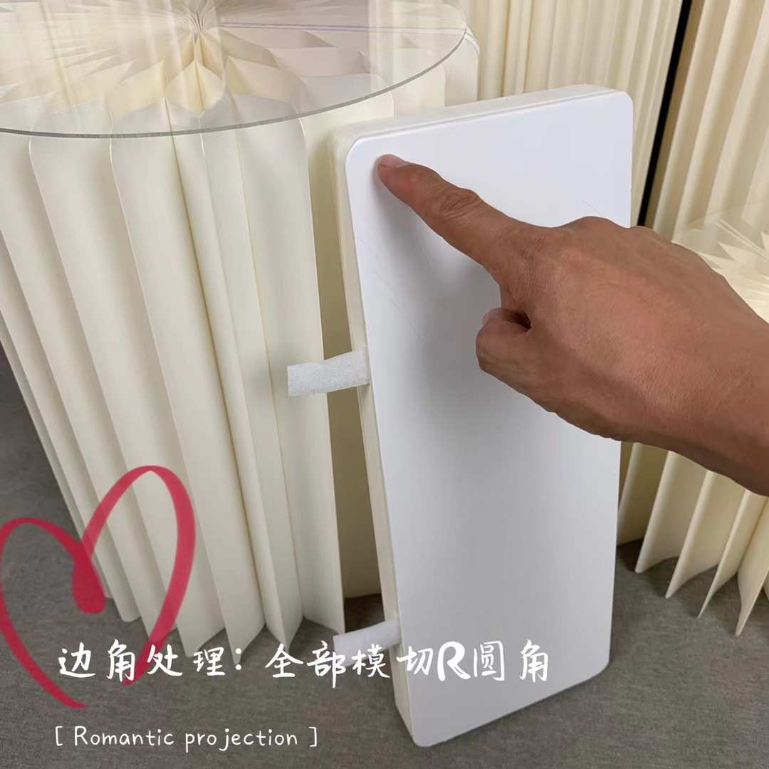立柱道具圆形台台甜品展示纸质桌婚庆甜品场景布置婚礼三件套生日
