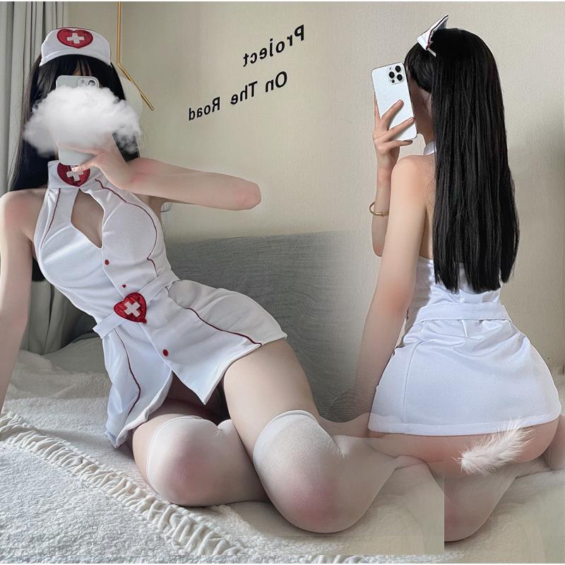 情趣内衣性感纯欲系护士连身袜套装丝袜制服诱惑角色扮演定制