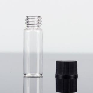 螺口瓶11.6×32硼硅透明玻璃瓶2ml沉香虫草黑盖透明进样瓶