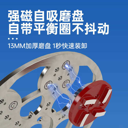 环氧地坪研磨机 水磨石小型抛光机 混凝土水泥地面打磨机无尘家用