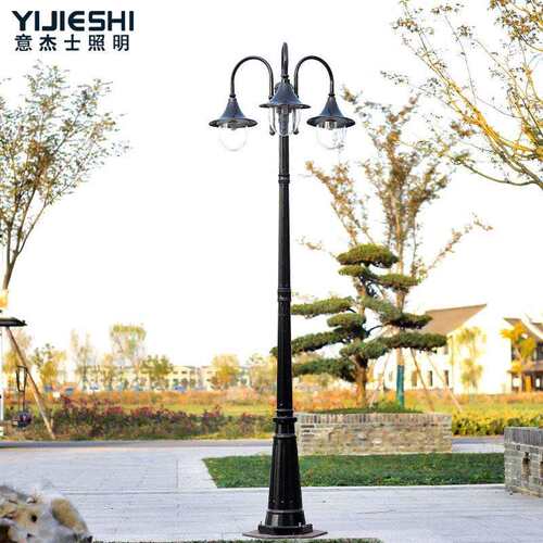 复古小区路灯别墅花园灯家用欧式景观庭院灯院子过道特色高杆灯