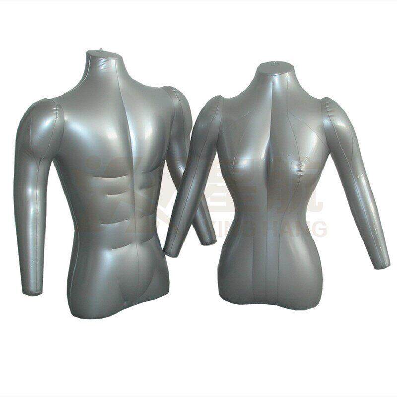 塑料男女充气服装模特上半身彷真立体模型衣服橱窗展示架拍照工具