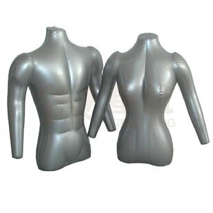 塑料男女充气服装模特上半身彷真立体模型衣服橱窗展示架拍照工具