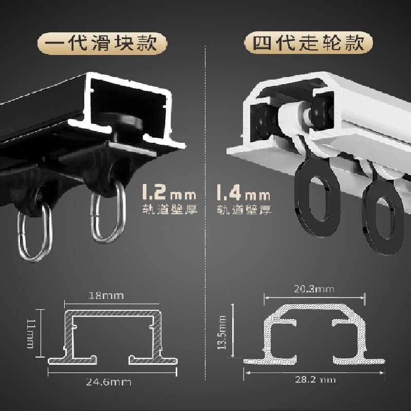 铝合金轻奢窗帘轨道内嵌滑轨预埋顶装导轨嵌入式静音滑道阳台饰
