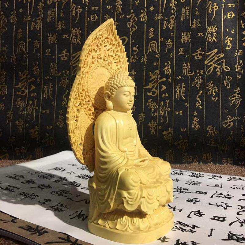 大叶黄杨木屏风释迦家具摆饰摆件客厅书房玄光装饰工艺品厂供应
