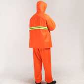 反光加厚户外环卫工人雨衣雨裤 分体防雨服绿化园林防暴雨logo 套装