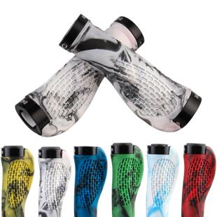 山地车自行车 骑行装备配件握把 自行车双边锁死把套 扁副把