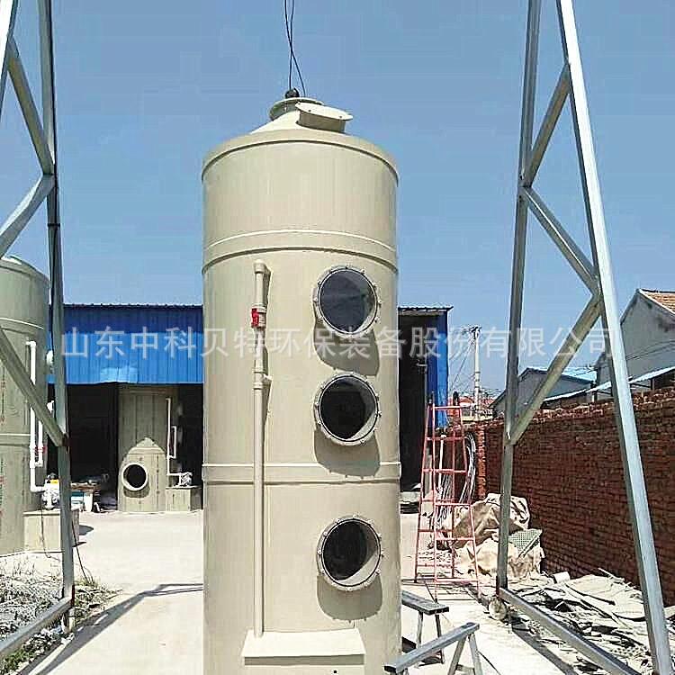 废气处理设备PP喷淋塔电子厂烟气脱硫废气处理操作简勘察现场