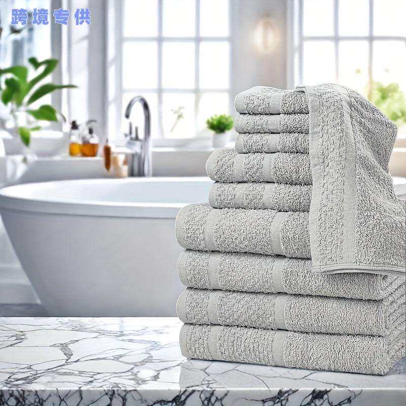 Absorbent Cotton Towels 10pcs Absorbent Soft Cotton Bath跨境