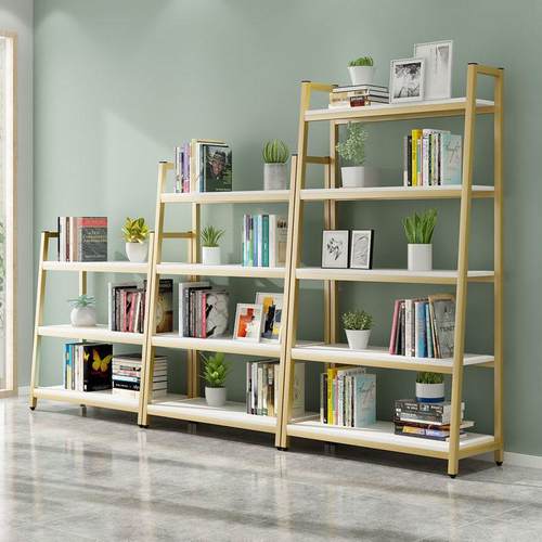 美容院货架展示架落地店铺鞋货架置物架落地多层服装店包包架金色