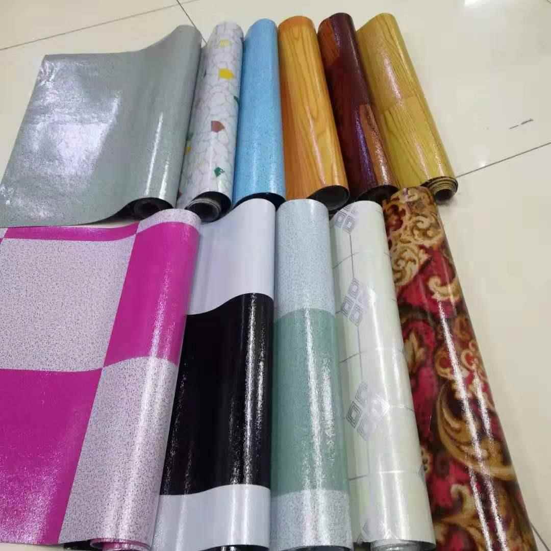 PVC地普通地板板家用板地板贴纸加厚耐磨防滑木纹革地厂胶塑料毯