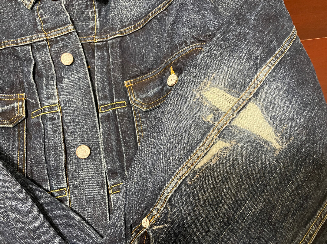 visvim dry 101xx denim jacket — back