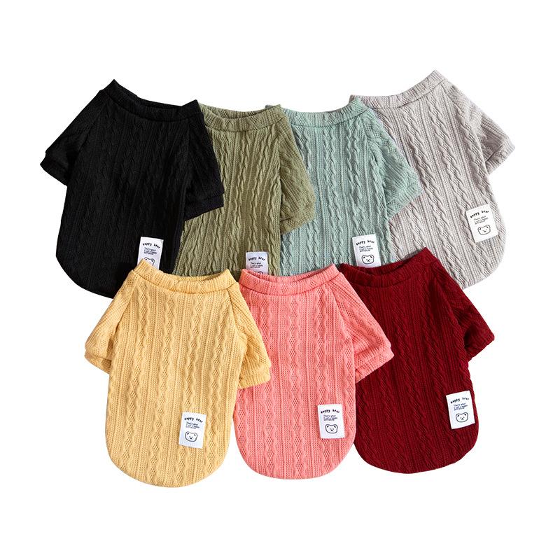 新款厂家直供宠物毛衣秋冬款猫狗衣服猫咪狗狗毛线针织衫外贸跨境