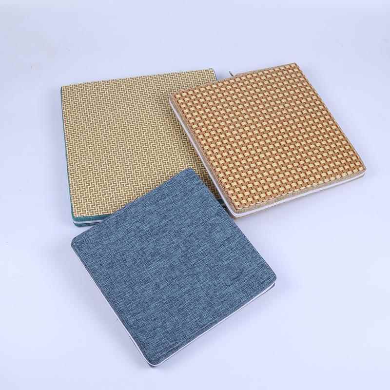 厂家供应榻榻米罗汉床垫双面亚麻布沙发垫座垫禅垫卡座黄麻可拆洗