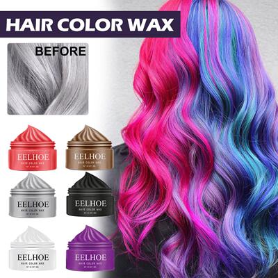 EELHOE Temporary Hair Wax in Grandma Grey - Multicolor Hair