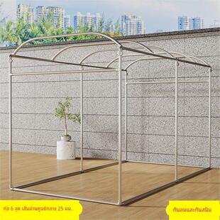 镀锌钢管拱形室外防风防锈落地棚架花架爬藤葡萄架晾衣遮阳遮雨棚