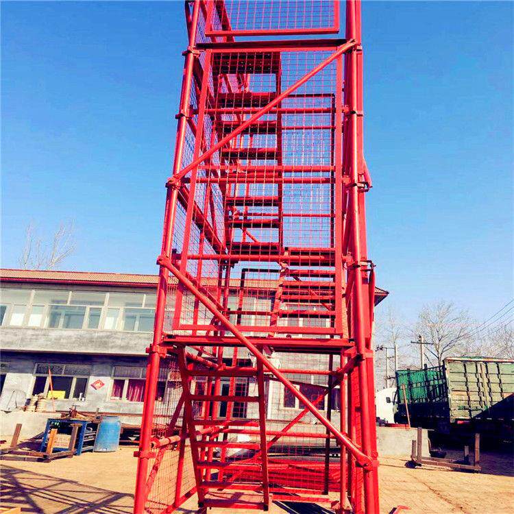 ASC厂建筑安全梯笼 铁路桥梁施工安全梯 组基合式家梯爬笼坑爬梯
