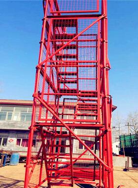 ASC厂建筑安全梯笼 铁路桥梁施工安全梯 组基合式家梯爬笼坑爬梯