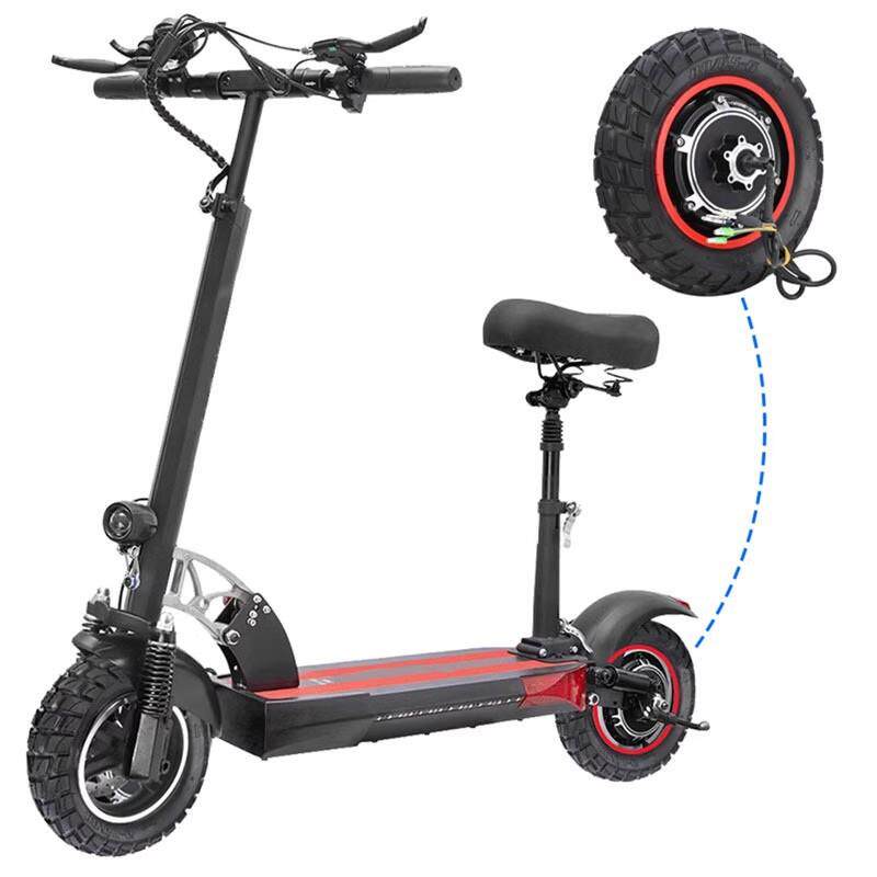 KUGOO M4PRO折叠电动滑板车48V-800W后轮电机轮毂带充气越野轮胎