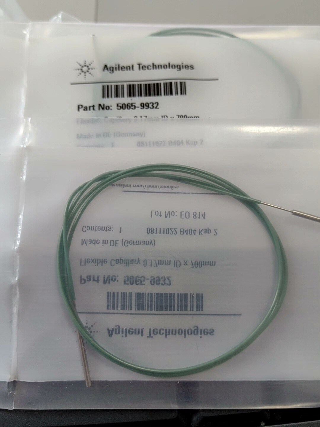 安捷伦5065-9932不锈钢毛细管，0.17 x 700