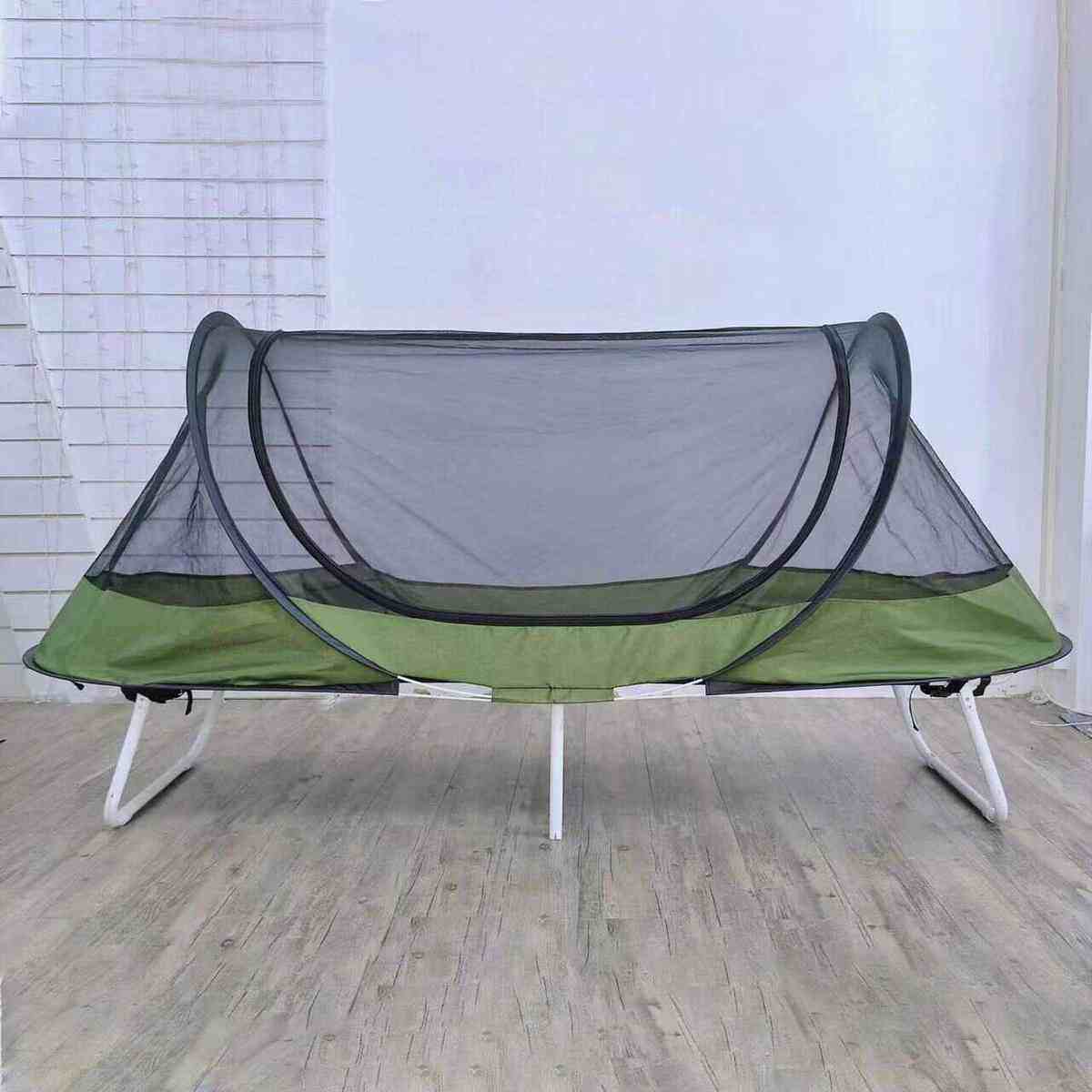免安装速开帐篷行军床单人帐折叠午休床防虫网帐户外野营单人蚊帐,床上用品,蚊帐,淘宝优惠券,粉丝福利购,淘宝优惠卷