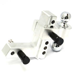 厂家供应拉力强可调节铝合金拖车臂2 6inch配插销双头拉车臂现货