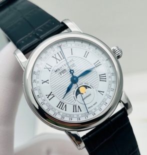 先鉴后发 98新42mm万宝龙明星系列月相U0108736自动机械男表正品