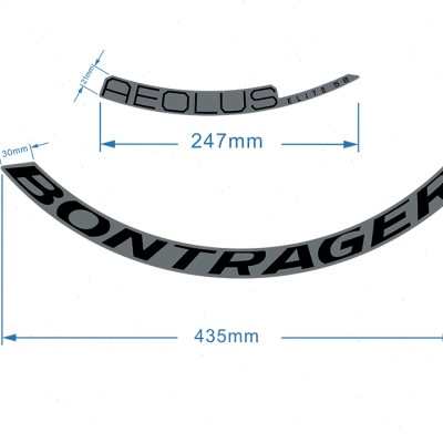棒槌哥Bontrager Aeolus Elite 50TLR公路碟刹轮组自行车贴纸车圈