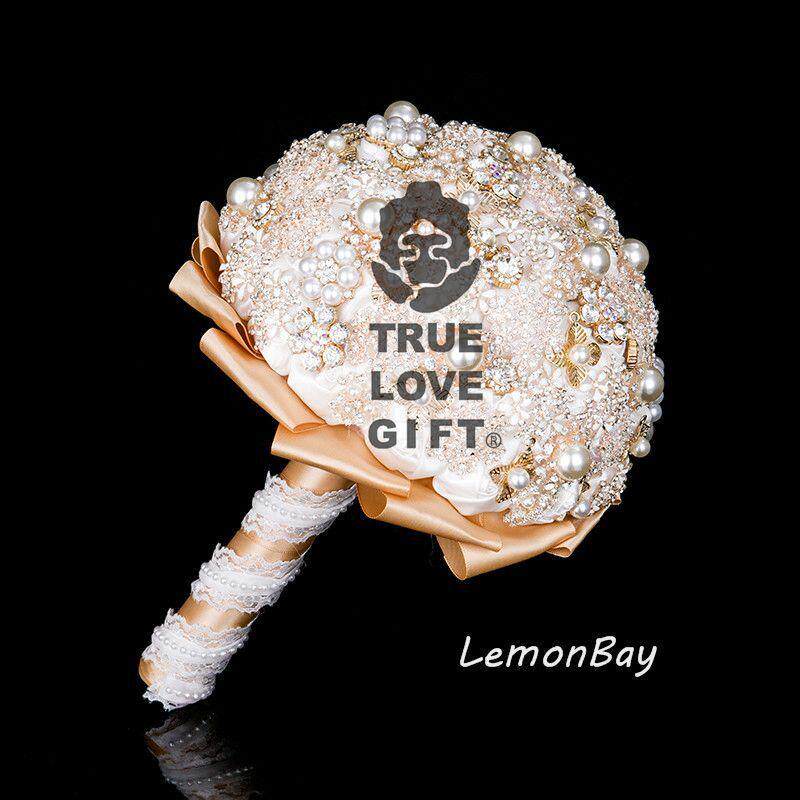 高档西式婚礼仿真新娘手捧花 婚礼伴娘珍珠手捧花 婚庆用品